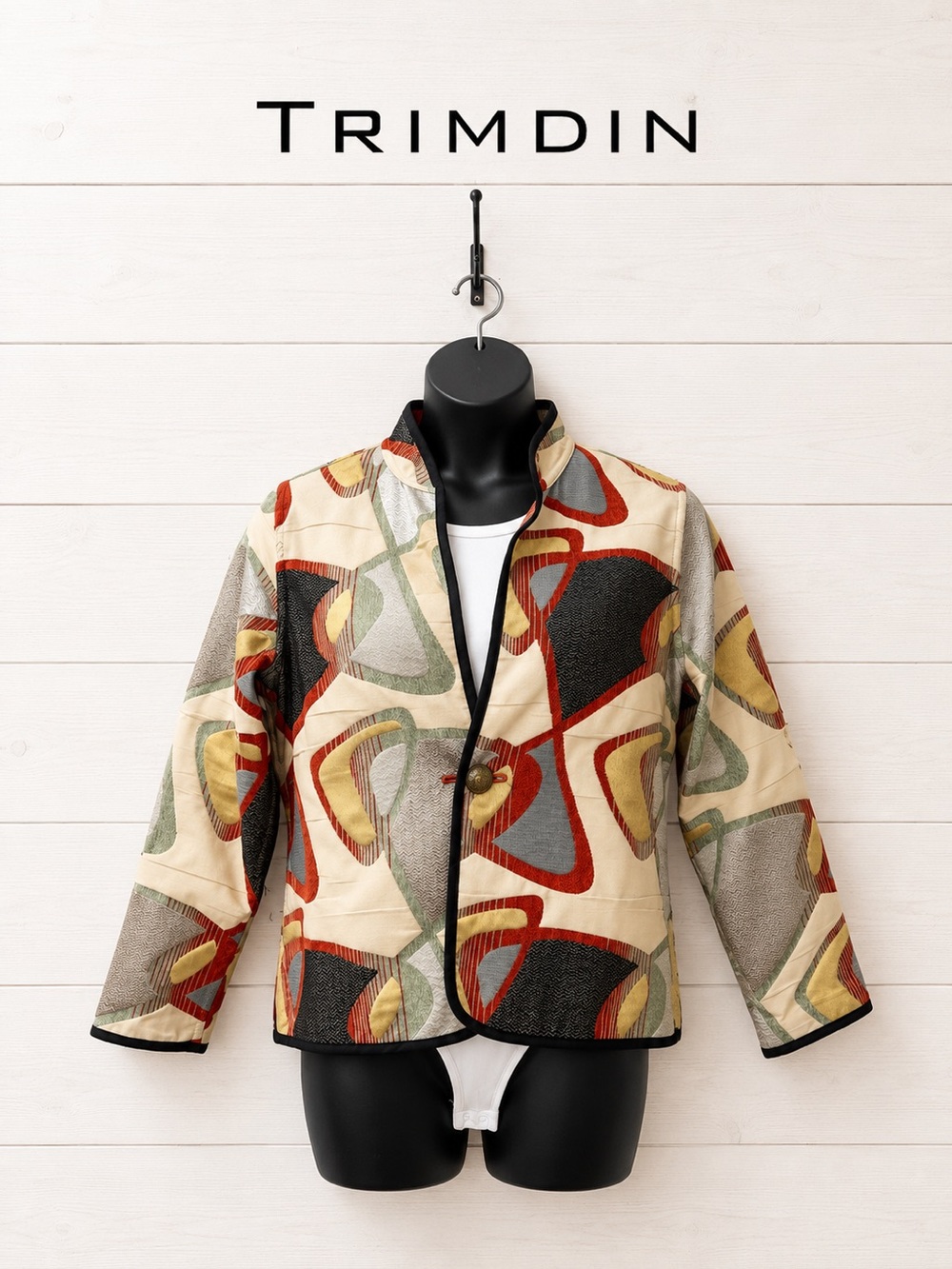 TRIMDIN Reversible Abstract Jacket Estimated Size L/XL